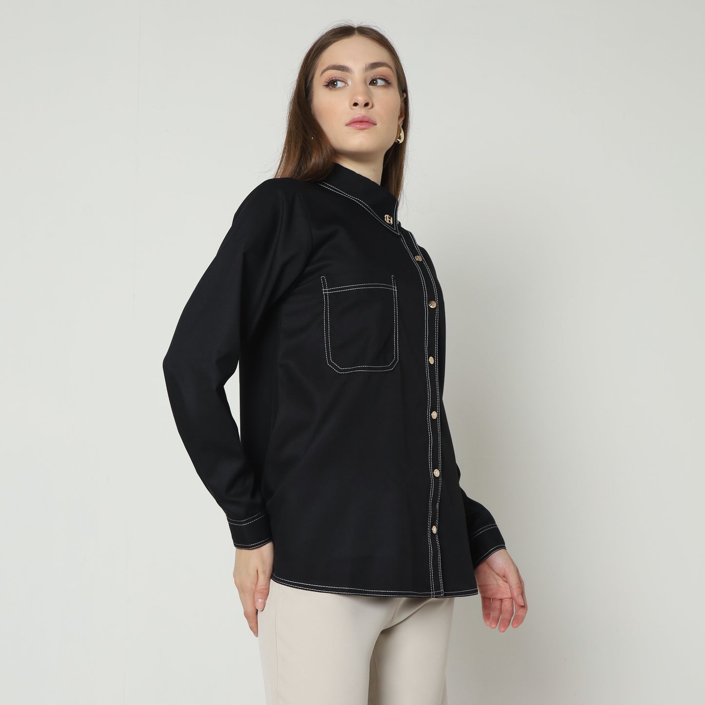 Chanté - Ivanka Shirt in Black