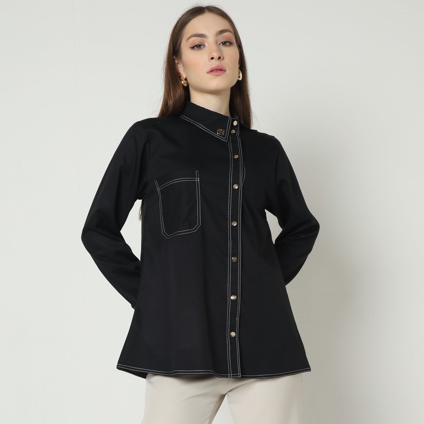 Chanté - Ivanka Shirt in Black