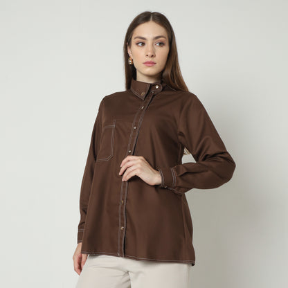 Chanté - Ivanka Shirt in Coffee