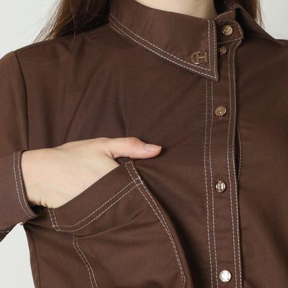 Chanté - Ivanka Shirt in Coffee