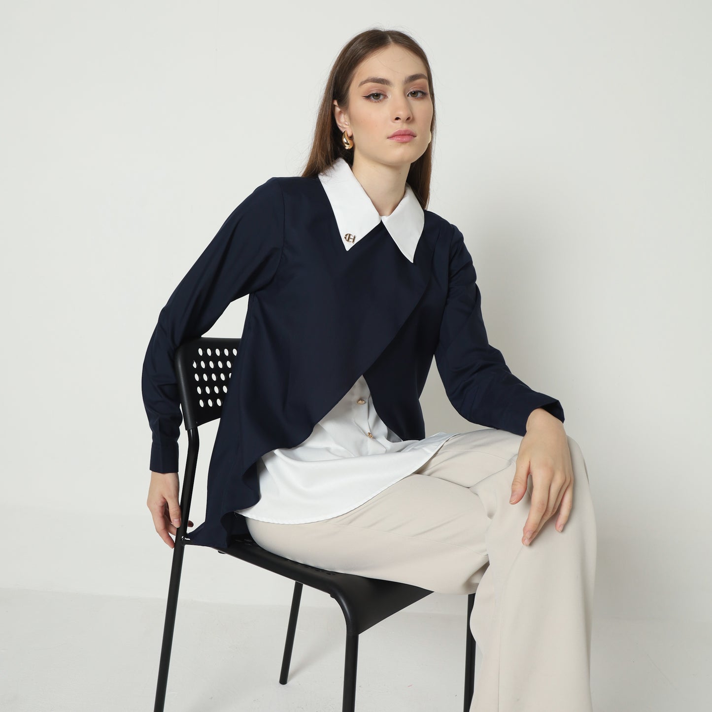 Chanté - Izel Blouse in Navy Blue