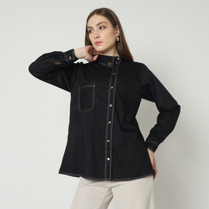 Chanté - Ivanka Shirt in Black
