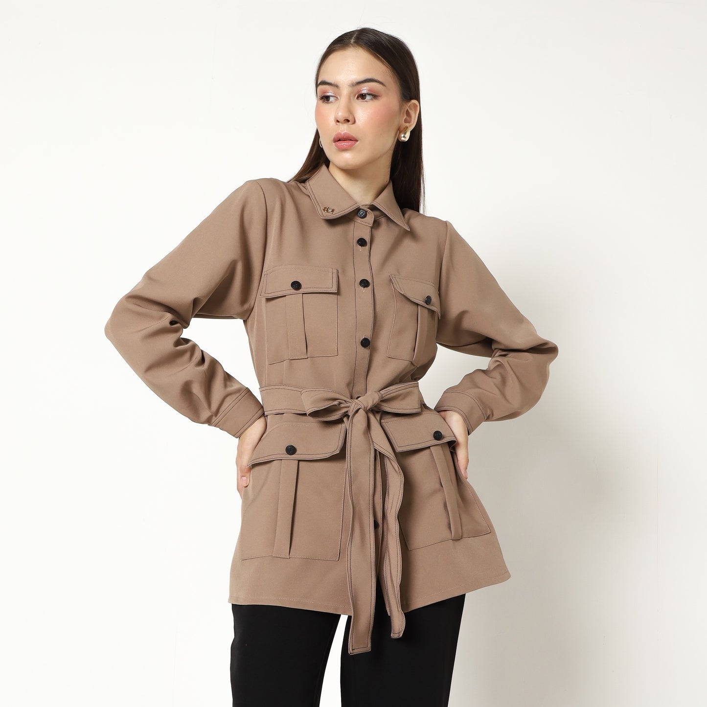 Chanté - Mona Shirt in Mocca