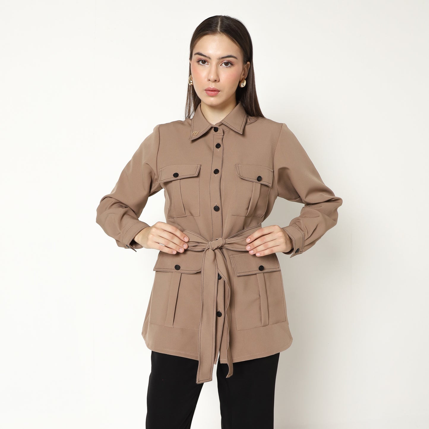 Chanté - Mona Shirt in Mocca