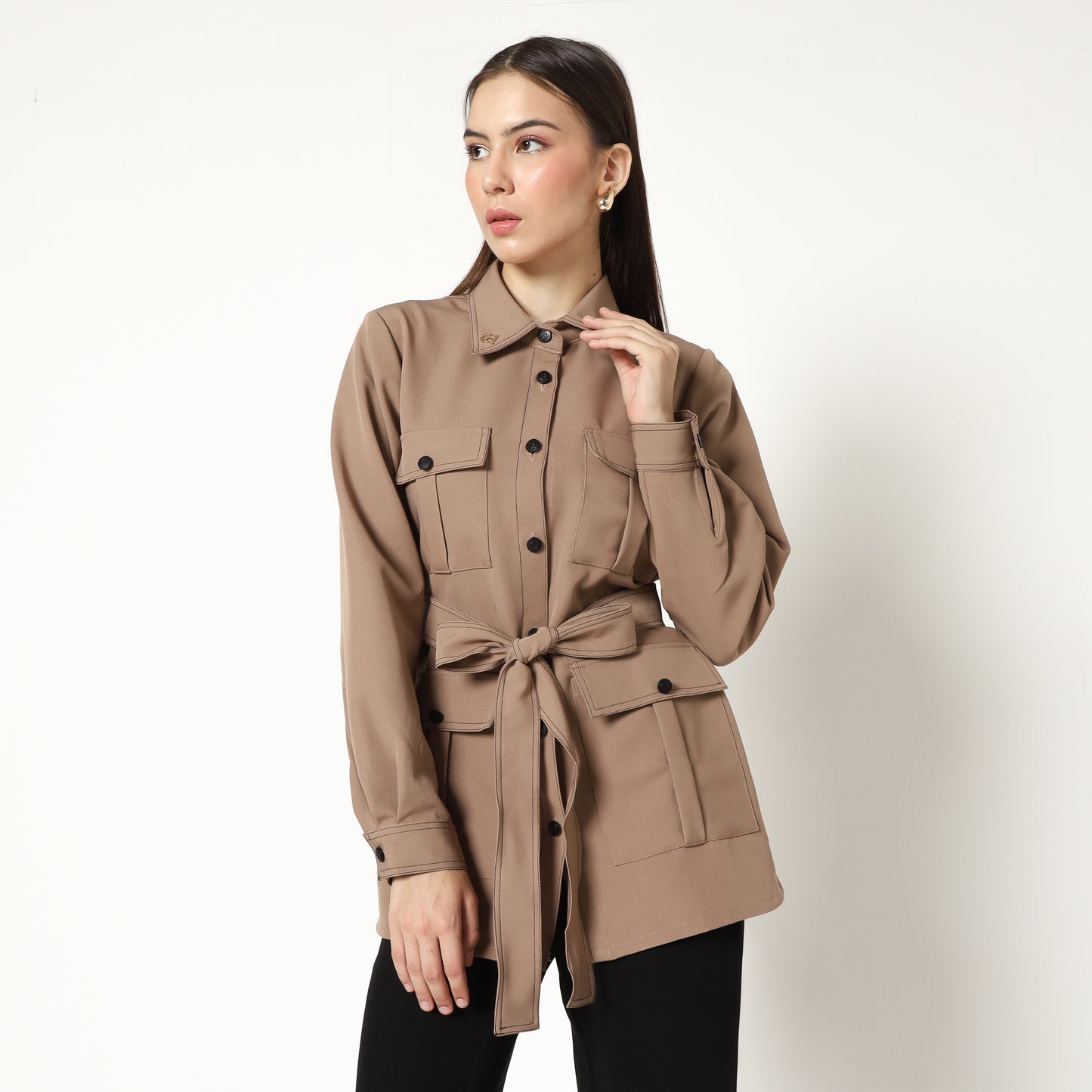 Chanté - Mona Shirt in Mocca