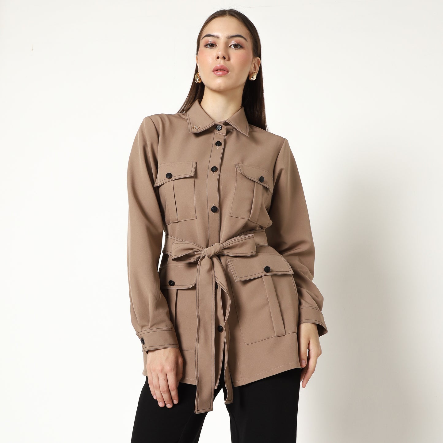 Chanté - Mona Shirt in Mocca