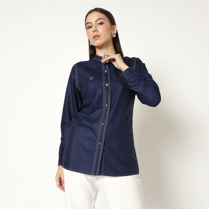 Chanté - Macy Shirt in Navy