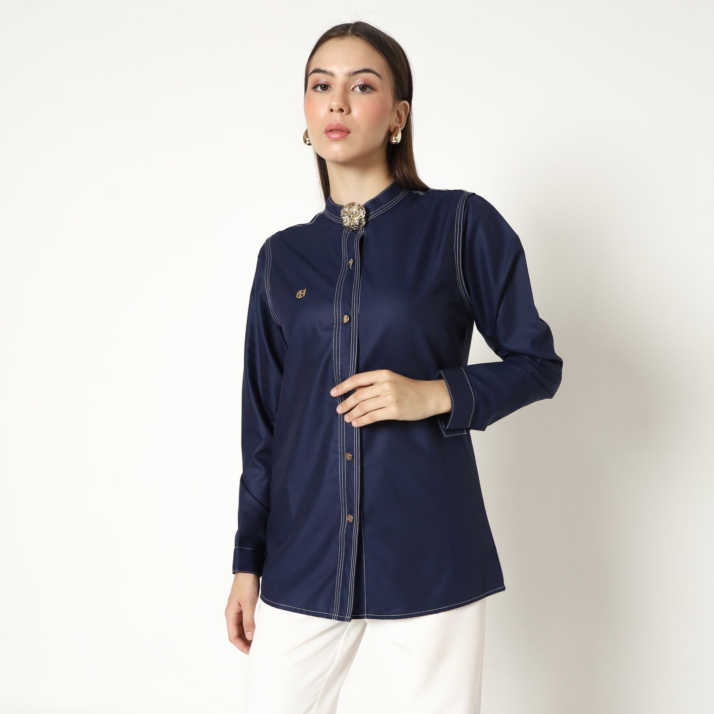 Chanté - Macy Shirt in Navy