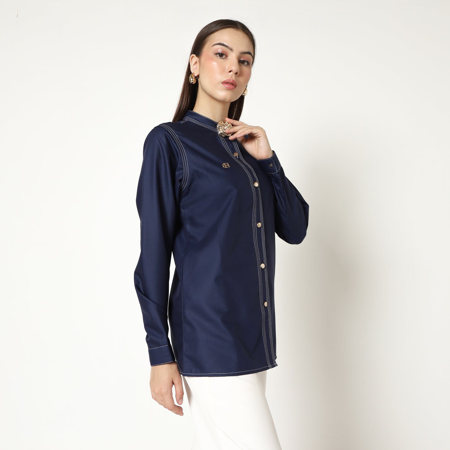 Chanté - Macy Shirt in Navy