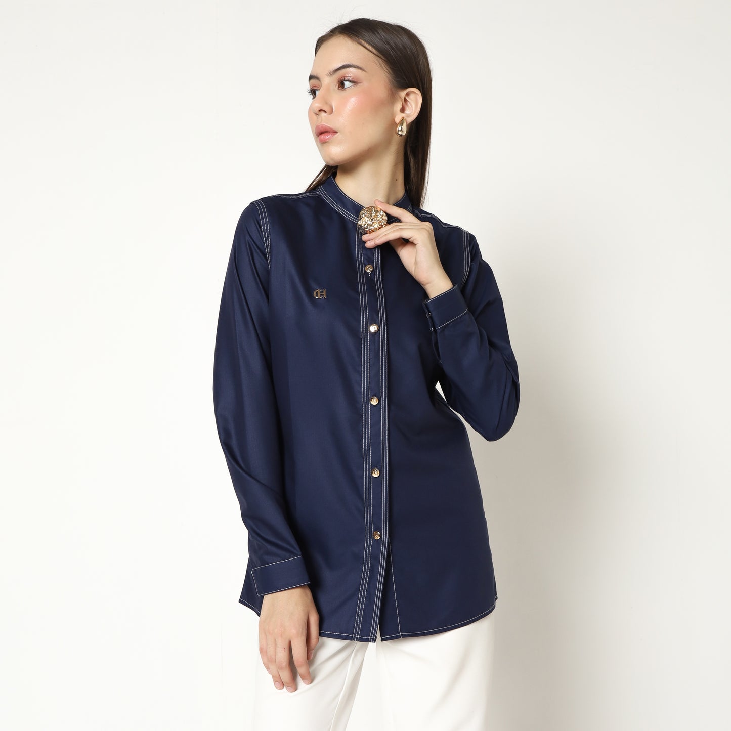 Chanté - Macy Shirt in Navy