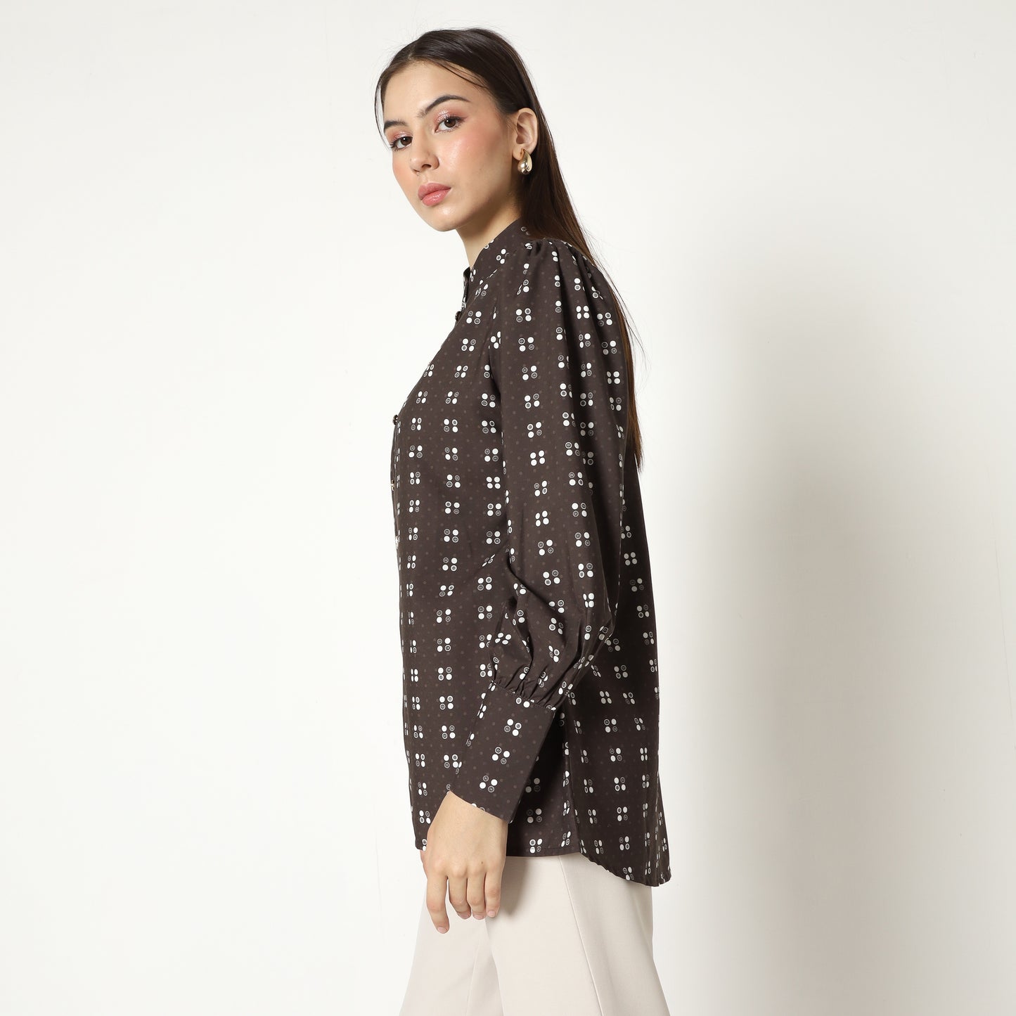 Chanté - Mila Shirt in Dark Choco