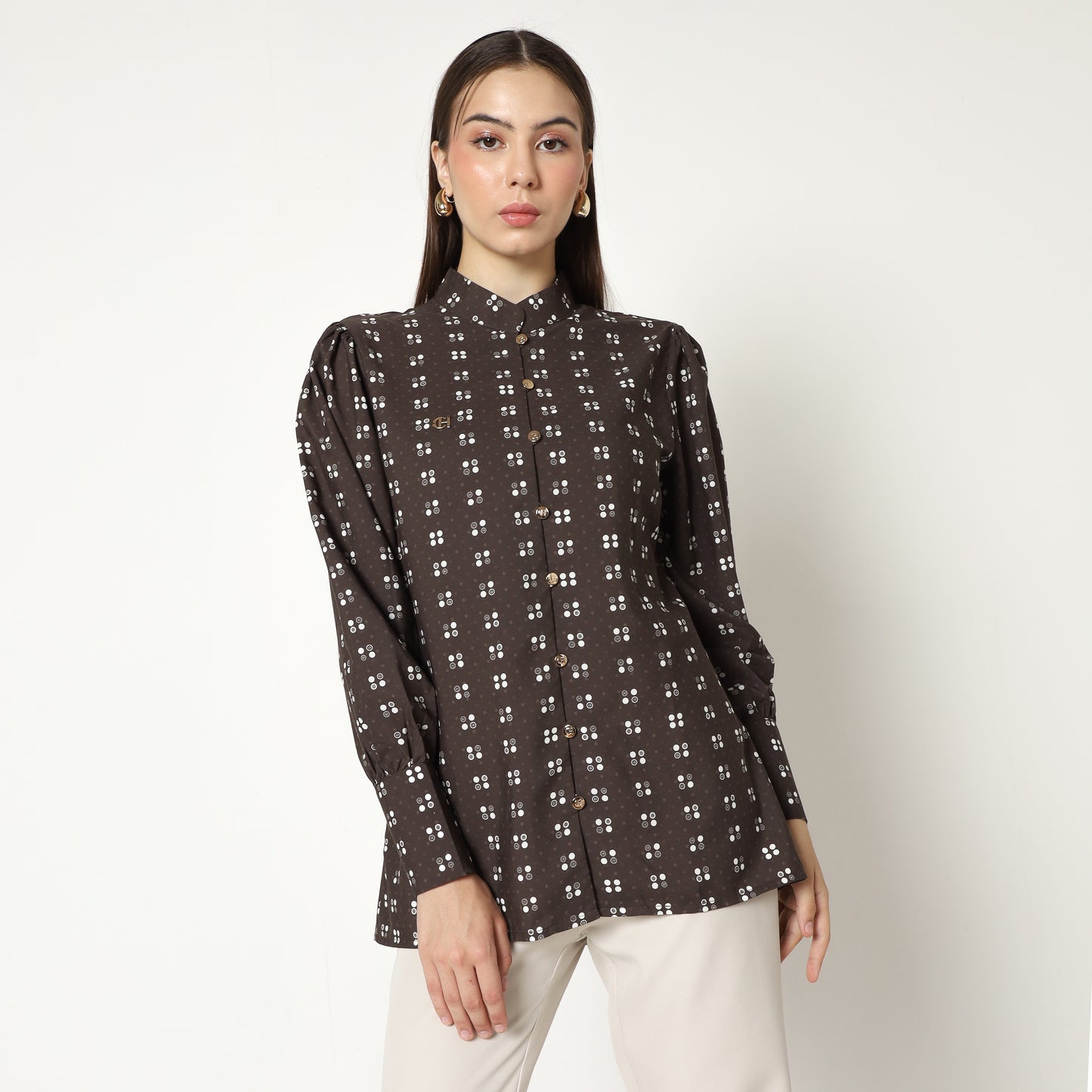Chanté - Mila Shirt in Dark Choco