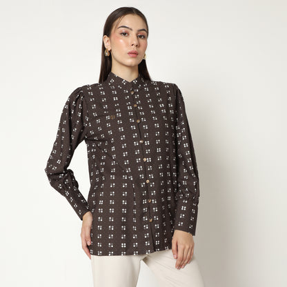 Chanté - Mila Shirt in Dark Choco
