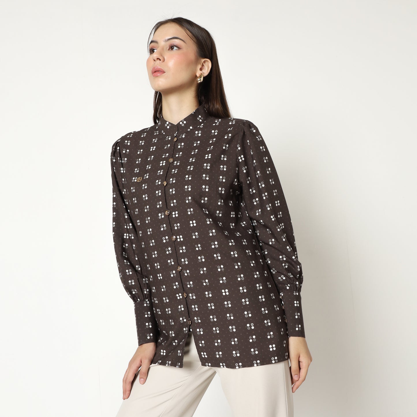 Chanté - Mila Shirt in Dark Choco
