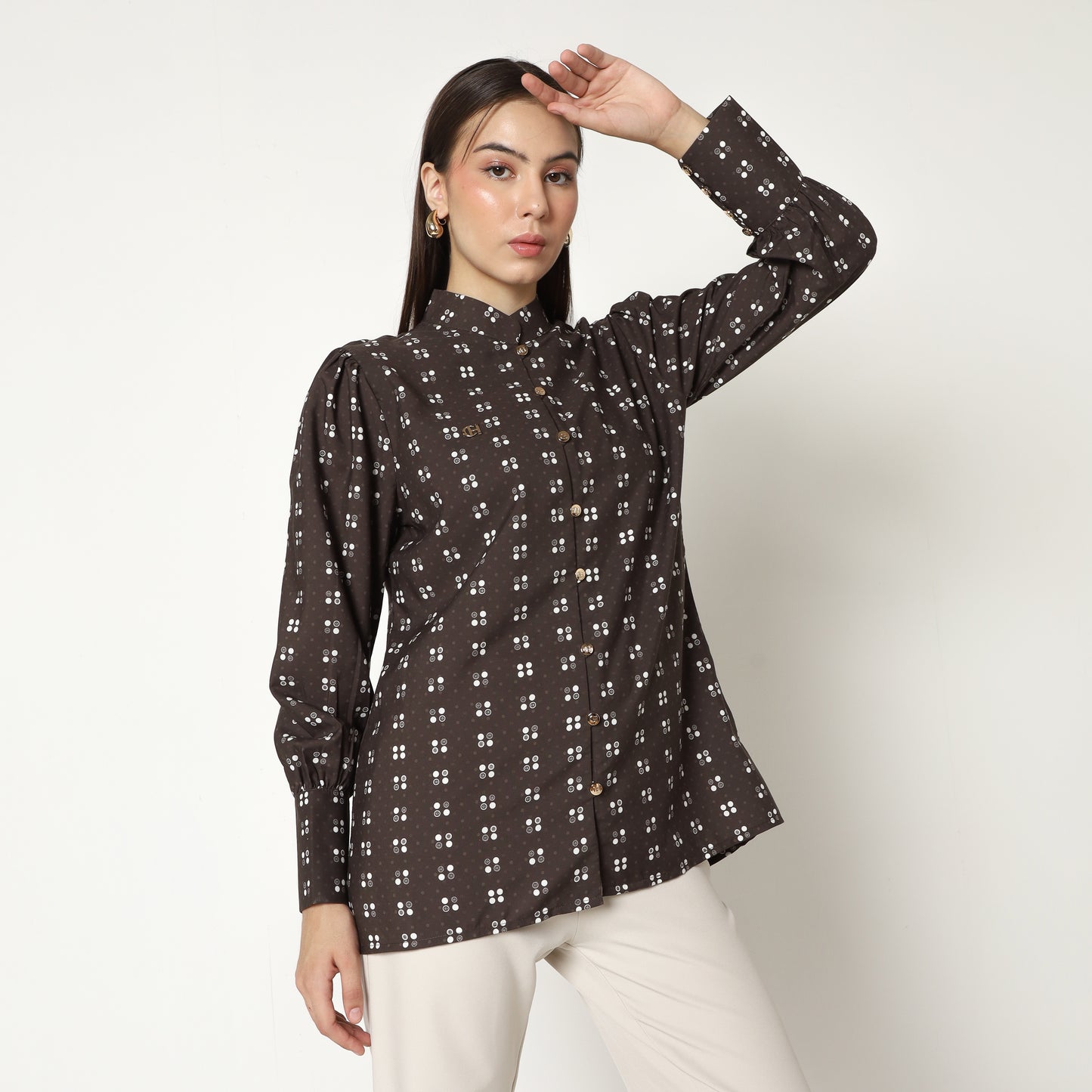 Chanté - Mila Shirt in Dark Choco
