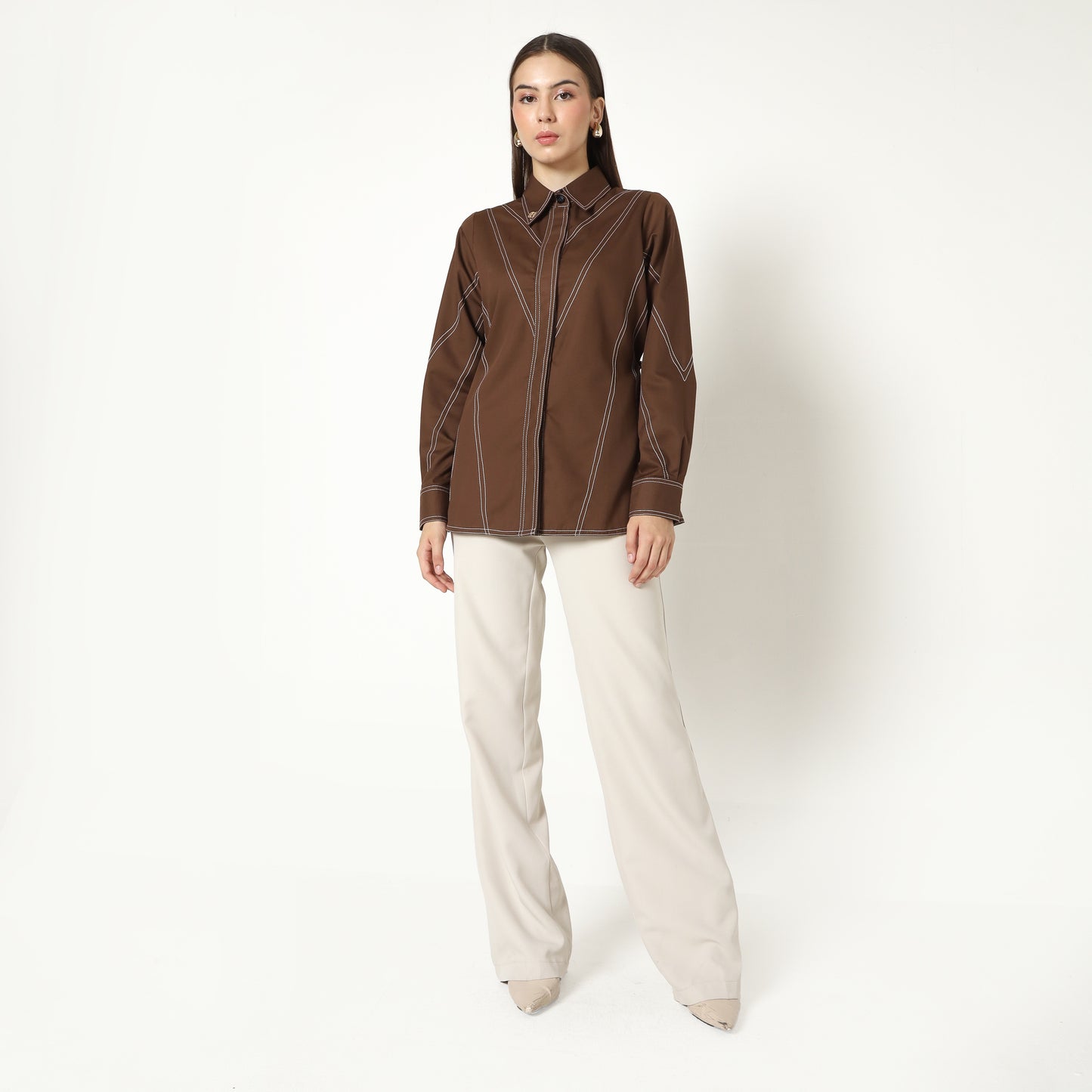 Chanté - Margo Shirt in Dark Choco