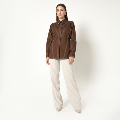 Chanté - Margo Shirt in Dark Choco