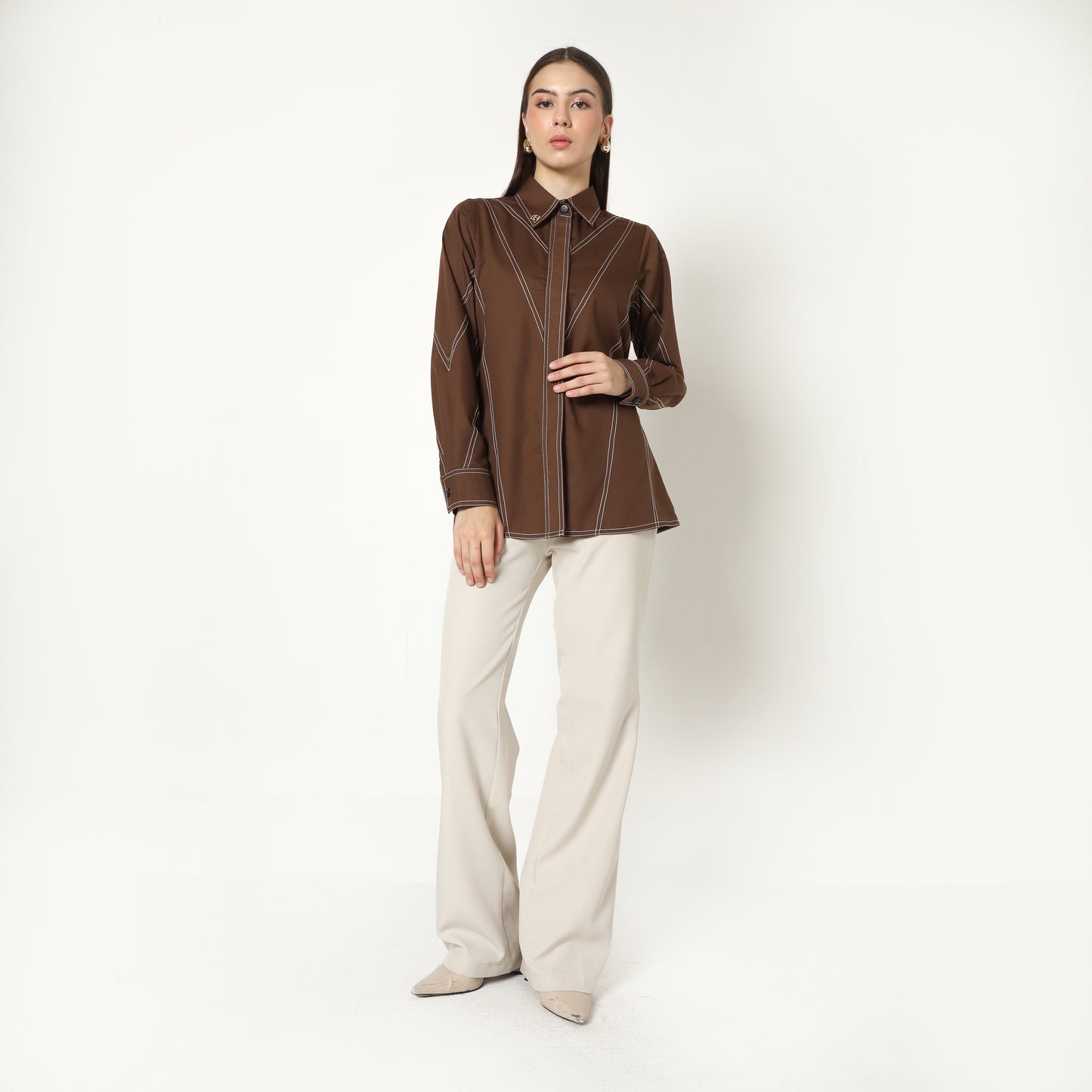 Chanté - Margo Shirt in Dark Choco