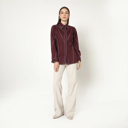 Chanté - Margo Shirt in Mahogany