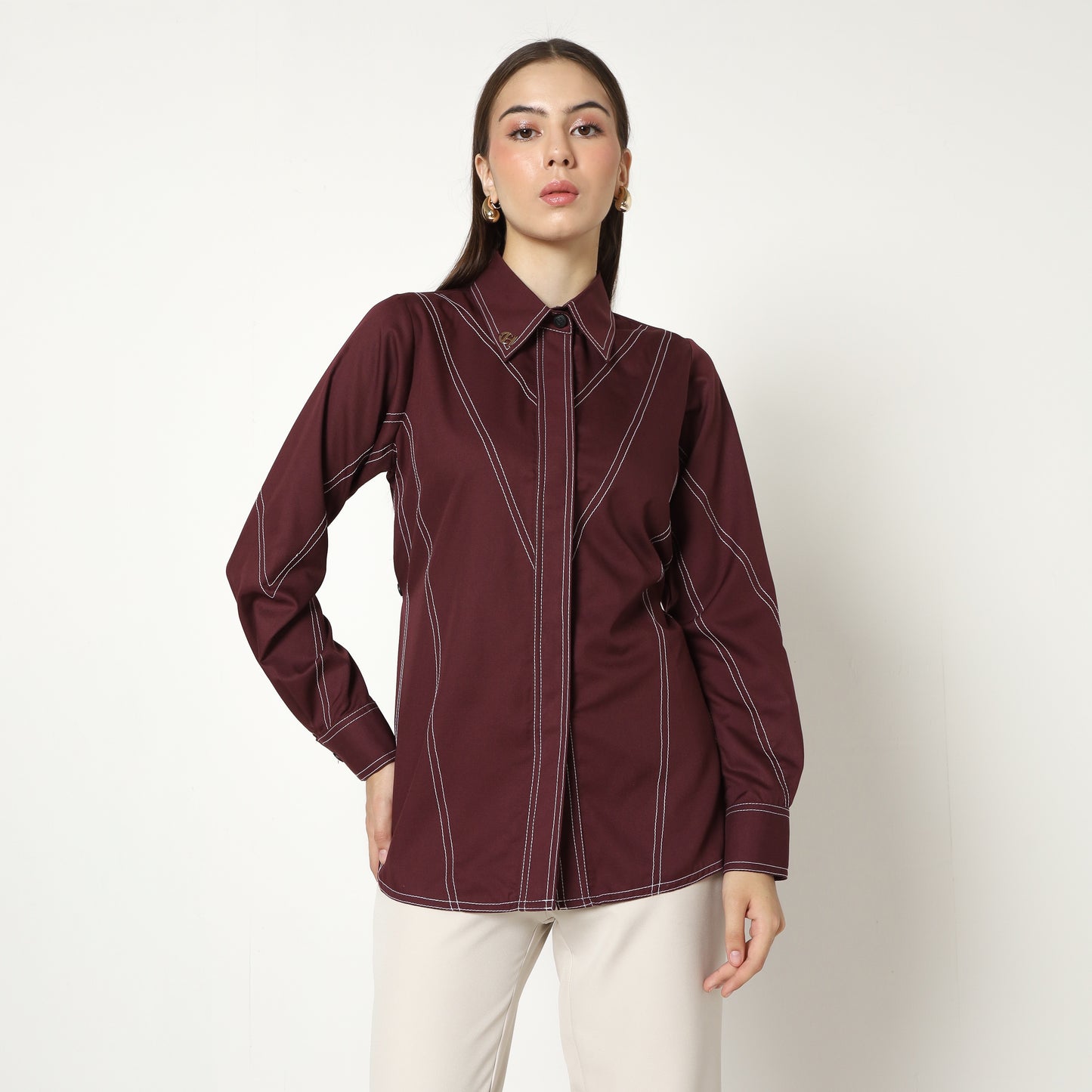 Chanté - Margo Shirt in Mahogany