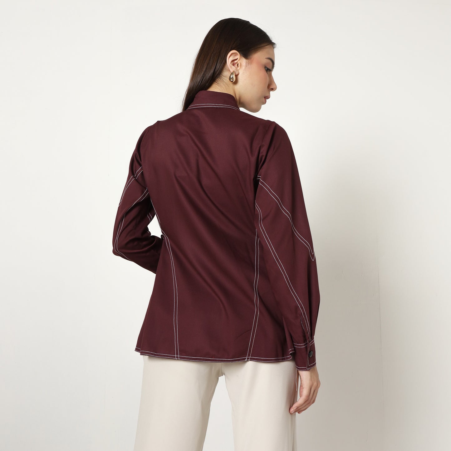 Chanté - Margo Shirt in Mahogany