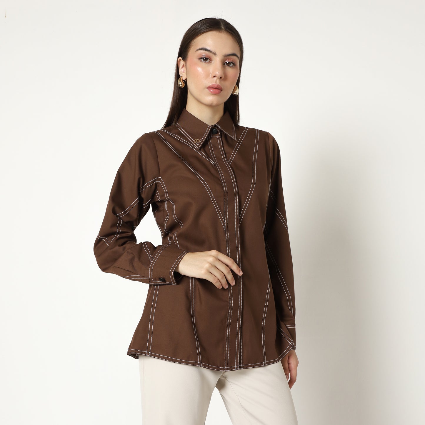 Chanté - Margo Shirt in Dark Choco