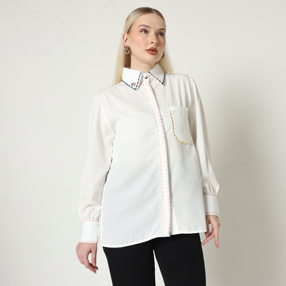Chanté - Valerie Shirt in Broken White