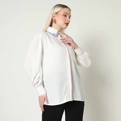 Chanté - Valerie Shirt in Broken White