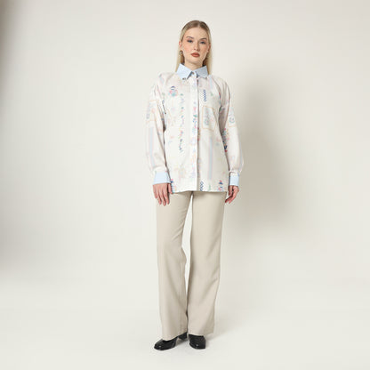 Chanté - Odelya Shirt in White Candy