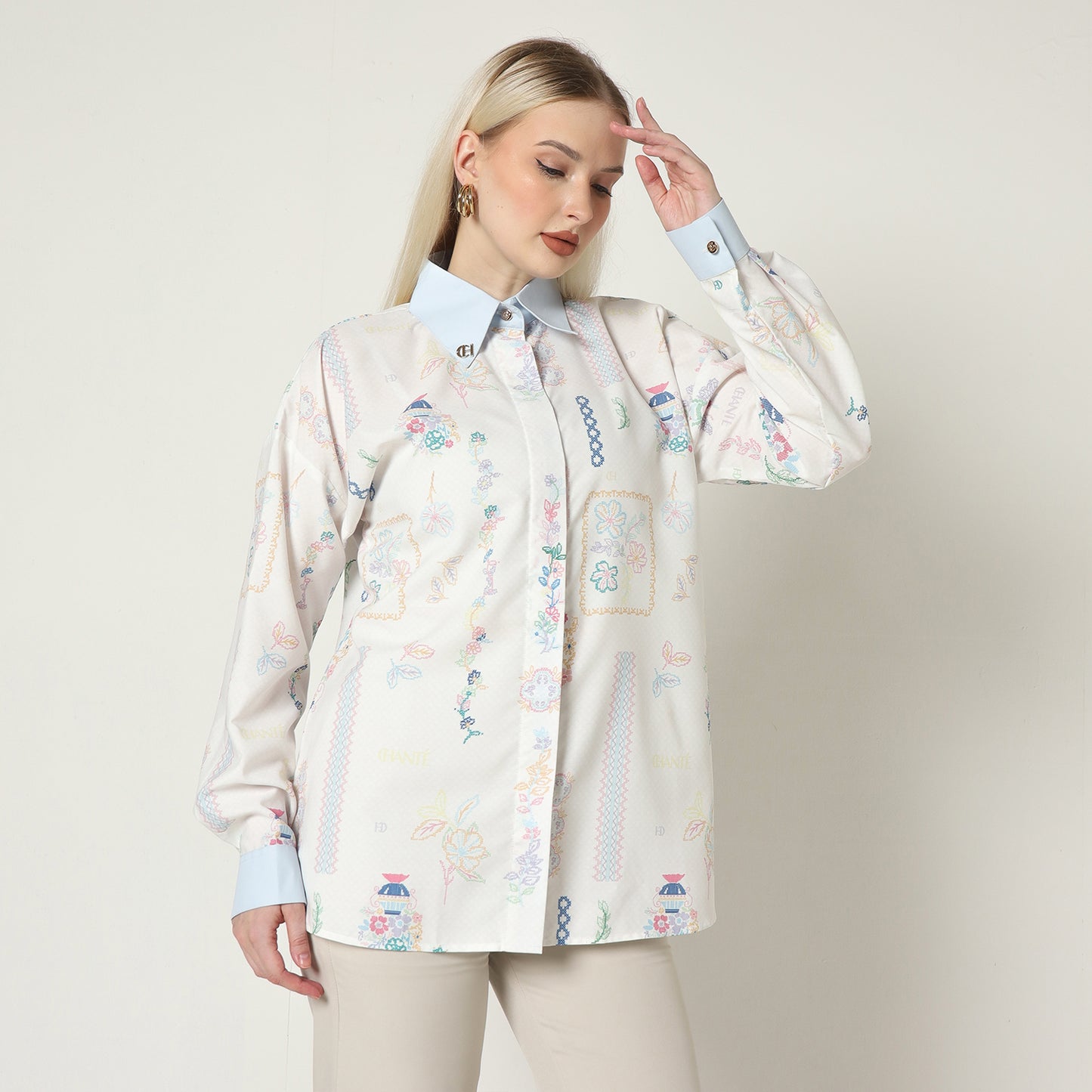 Chanté - Odelya Shirt in White Candy