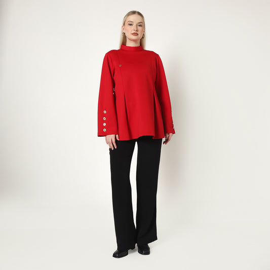 Chanté - Orly Blouse in Red