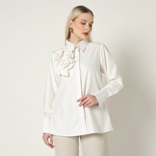 Chanté - Ophelia Shirt in Broken White