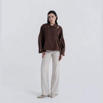Chanté - Palais Blouse - Espresso (Women Blouse)