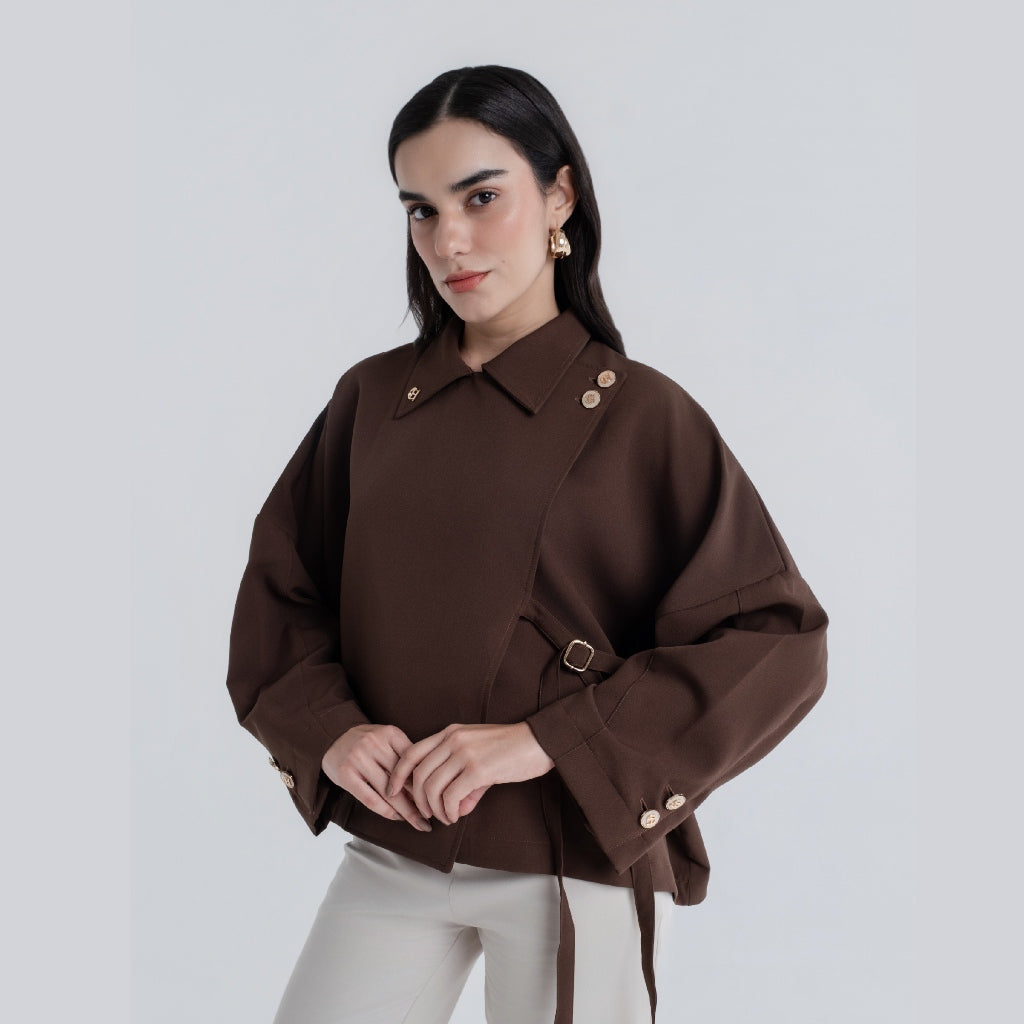 Chanté - Palais Blouse - Espresso (Women Blouse)