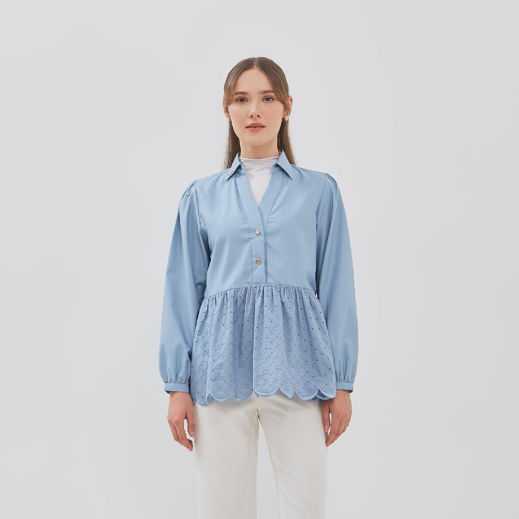 Chanté - Quanina Blouse in Blue (Women Blouse)