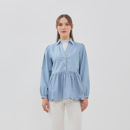 Chanté - Quanina Blouse in Blue (Women Blouse)