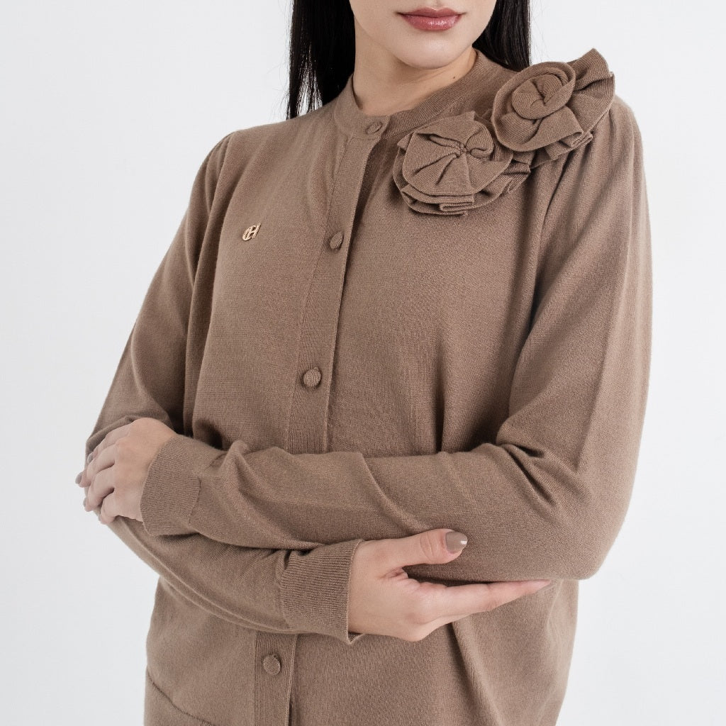 Chanté - Quella Cardigan in Khaki (Women Outer)