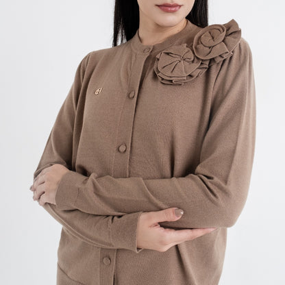 Chanté - Quella Cardigan in Khaki (Women Outer)