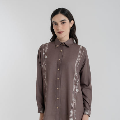 Chanté - Raline Shirt in Brown (Women Shirt)