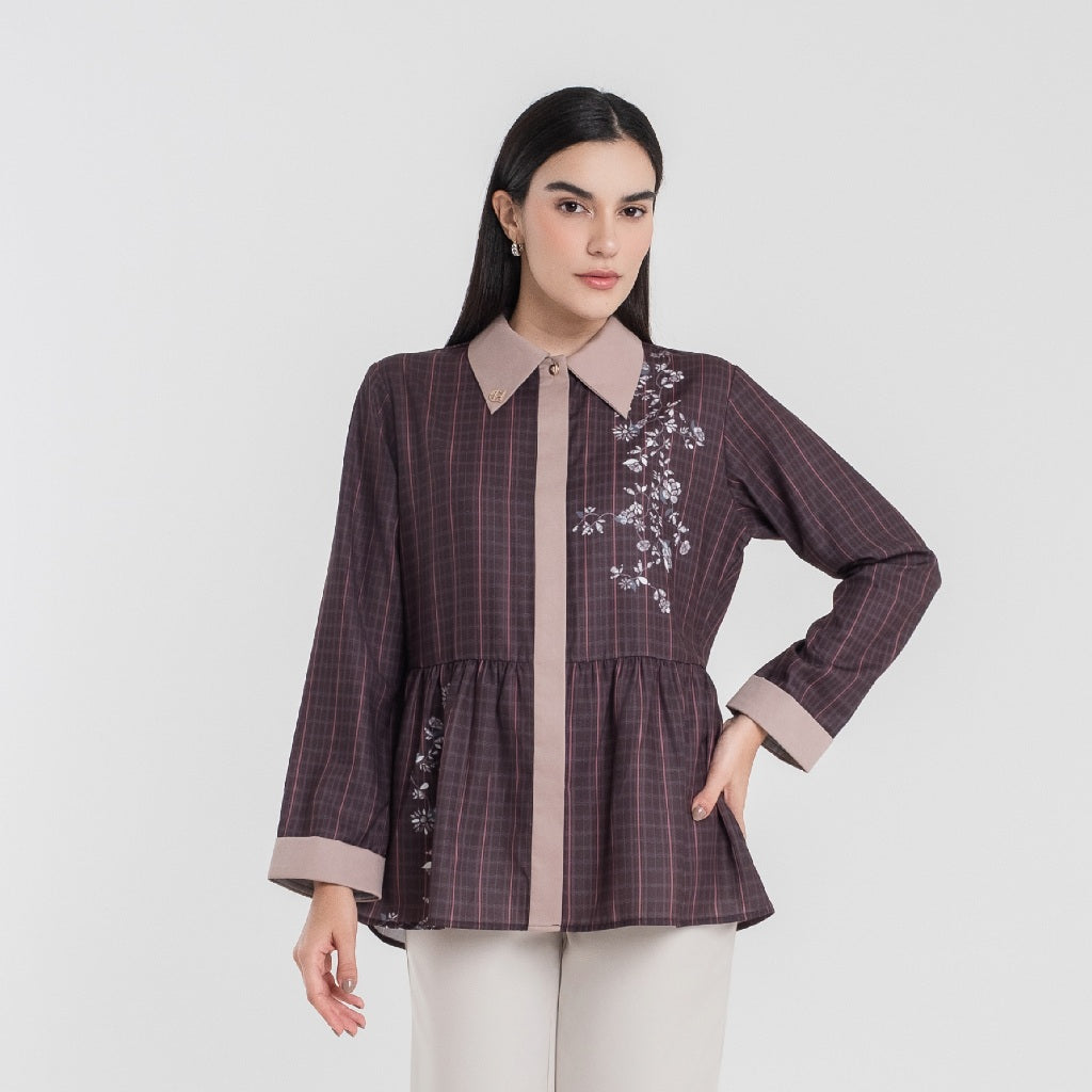 Chanté - Silka Shirt in Burgundy