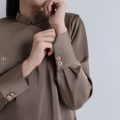 Chanté - Pelina Blouse in Ash Brown (Women Blouse)