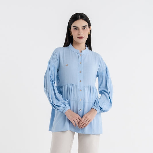 Chanté - Qyana Blouse in Sky Blue