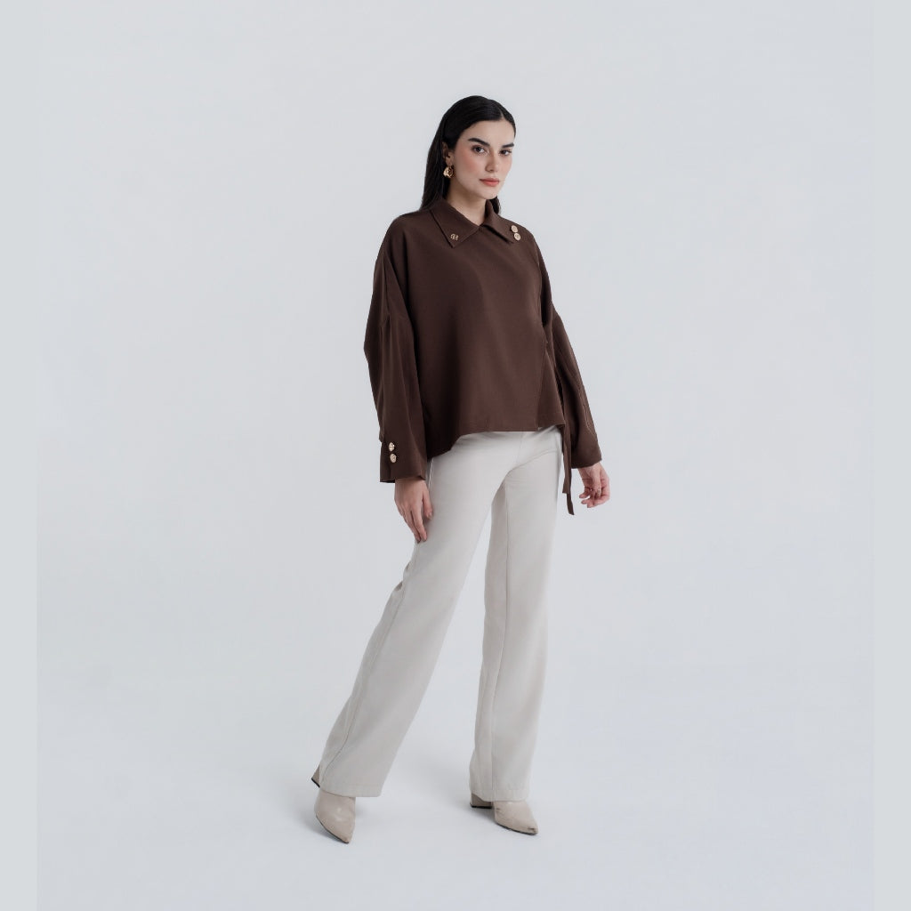 Chanté - Palais Blouse - Espresso (Women Blouse)