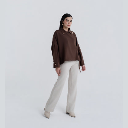 Chanté - Palais Blouse - Espresso (Women Blouse)