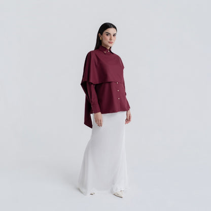 Chanté - Patrice Shirt in Wine (Women Shirt)