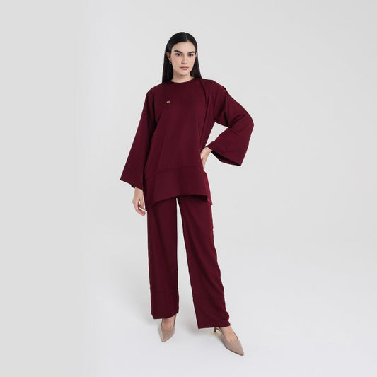 Chanté - Reluna Set in Burgundy