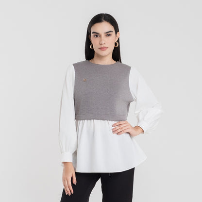 Chanté - Samara Blouse in Grey (Women Blouse)