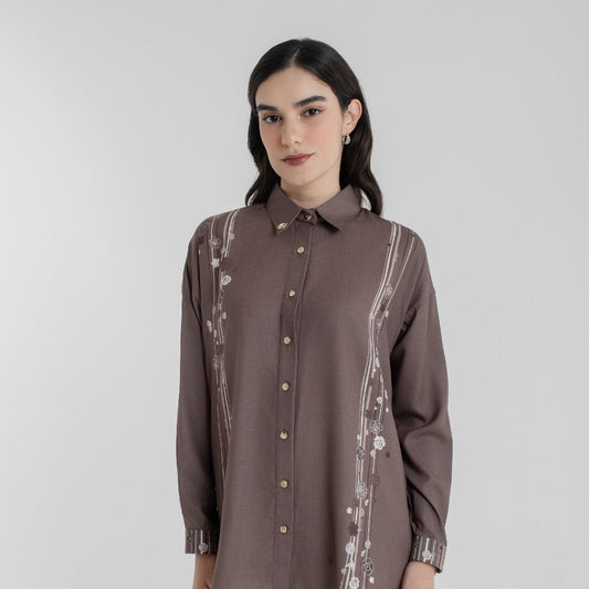 Chanté - Raline Shirt in Brown (Women Shirt)
