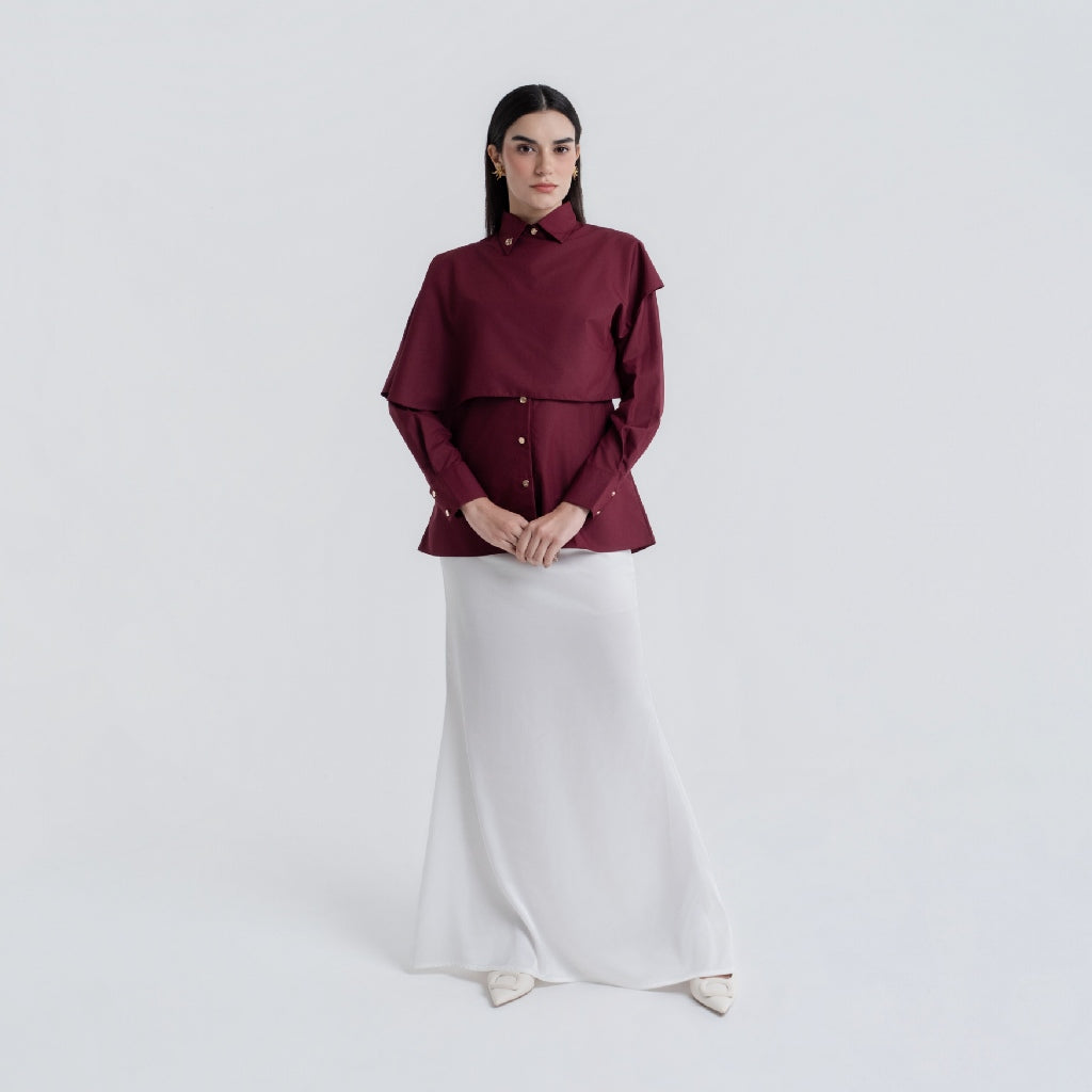 Chanté - Patrice Shirt in Wine (Women Shirt)