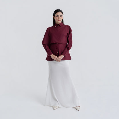 Chanté - Patrice Shirt in Wine (Women Shirt)